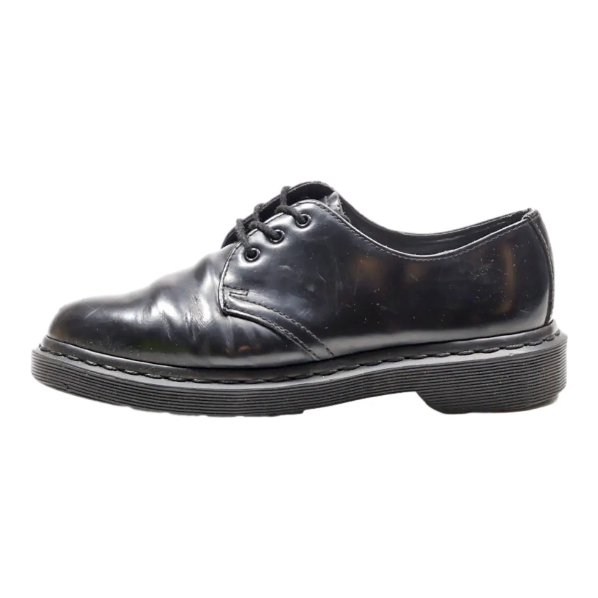 DR MARTENS 1461 Mono Oxford Shoes Black Leather Womens UK 4