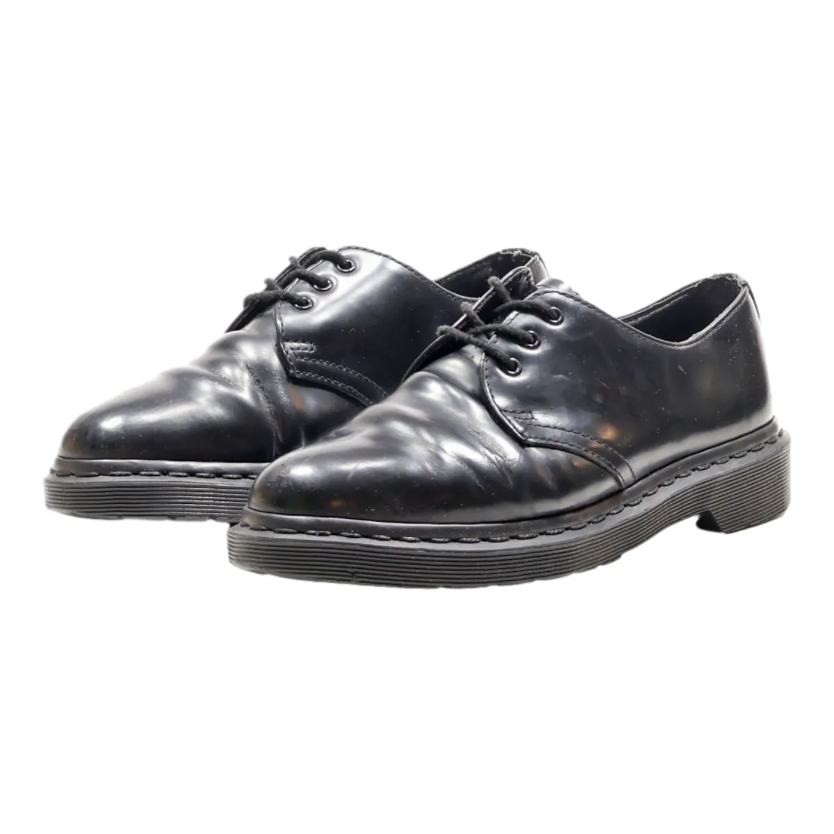 DR MARTENS 1461 Mono Oxford Shoes Black Leather Womens UK 4