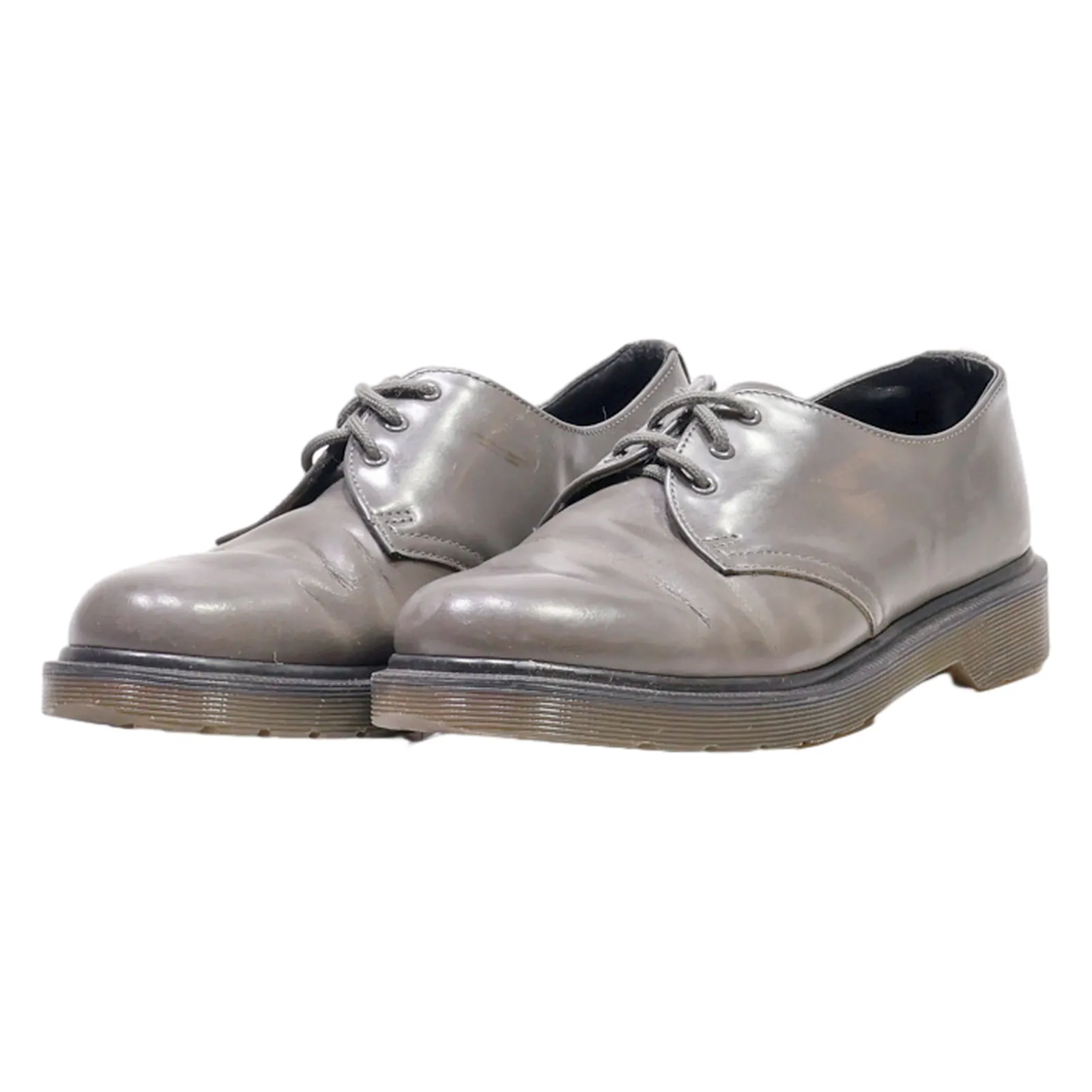 DR MARTENS 1461 Oxford Shoes Grey Leather Womens UK 5