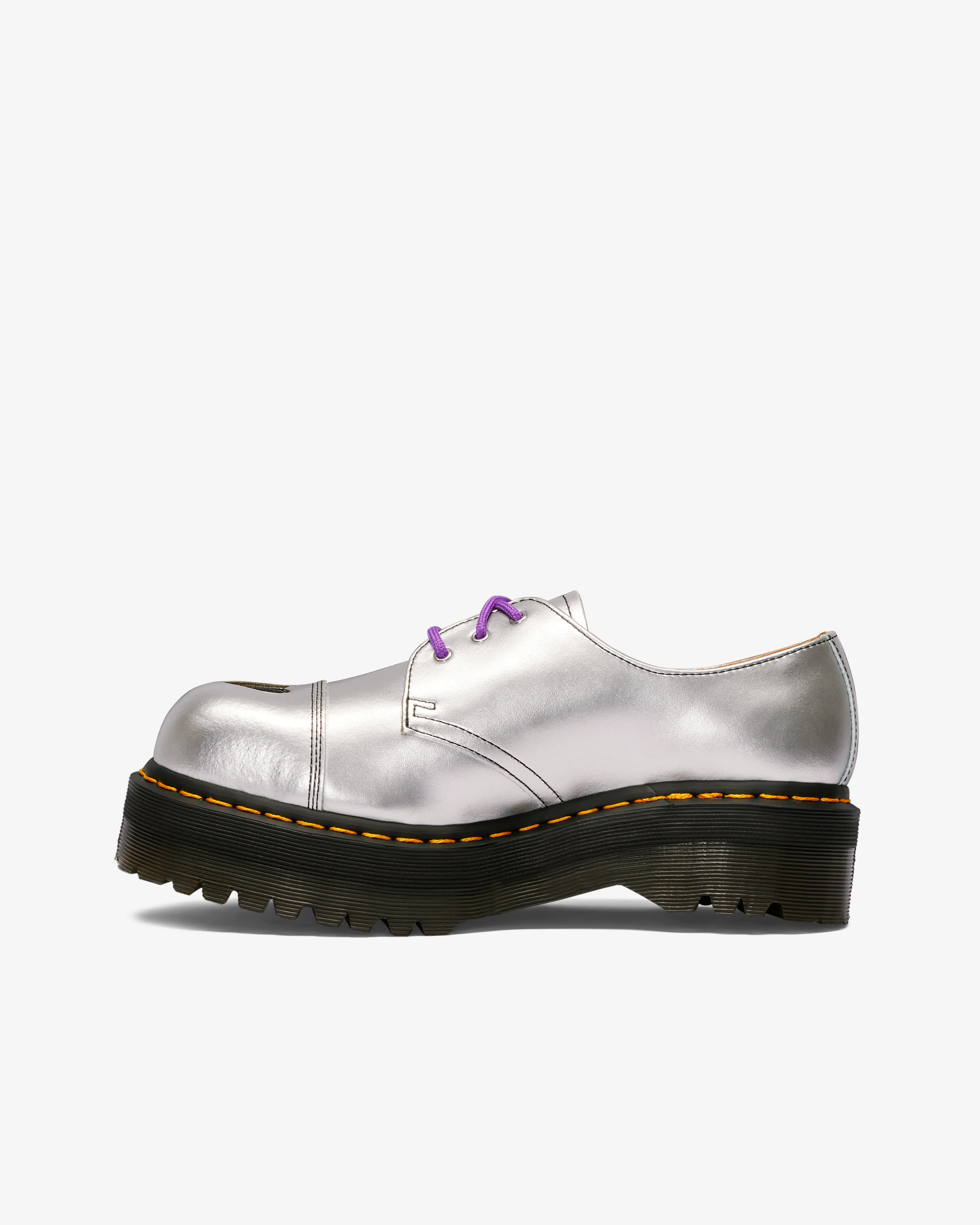 Dr. Martens - MadeMe 1461 Platform Oxford Shoes - (Silver)
