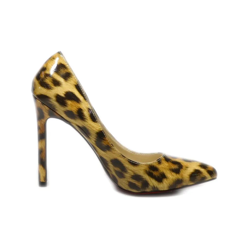 Eks High-Heel Shoes Leather Brown Colour For Women