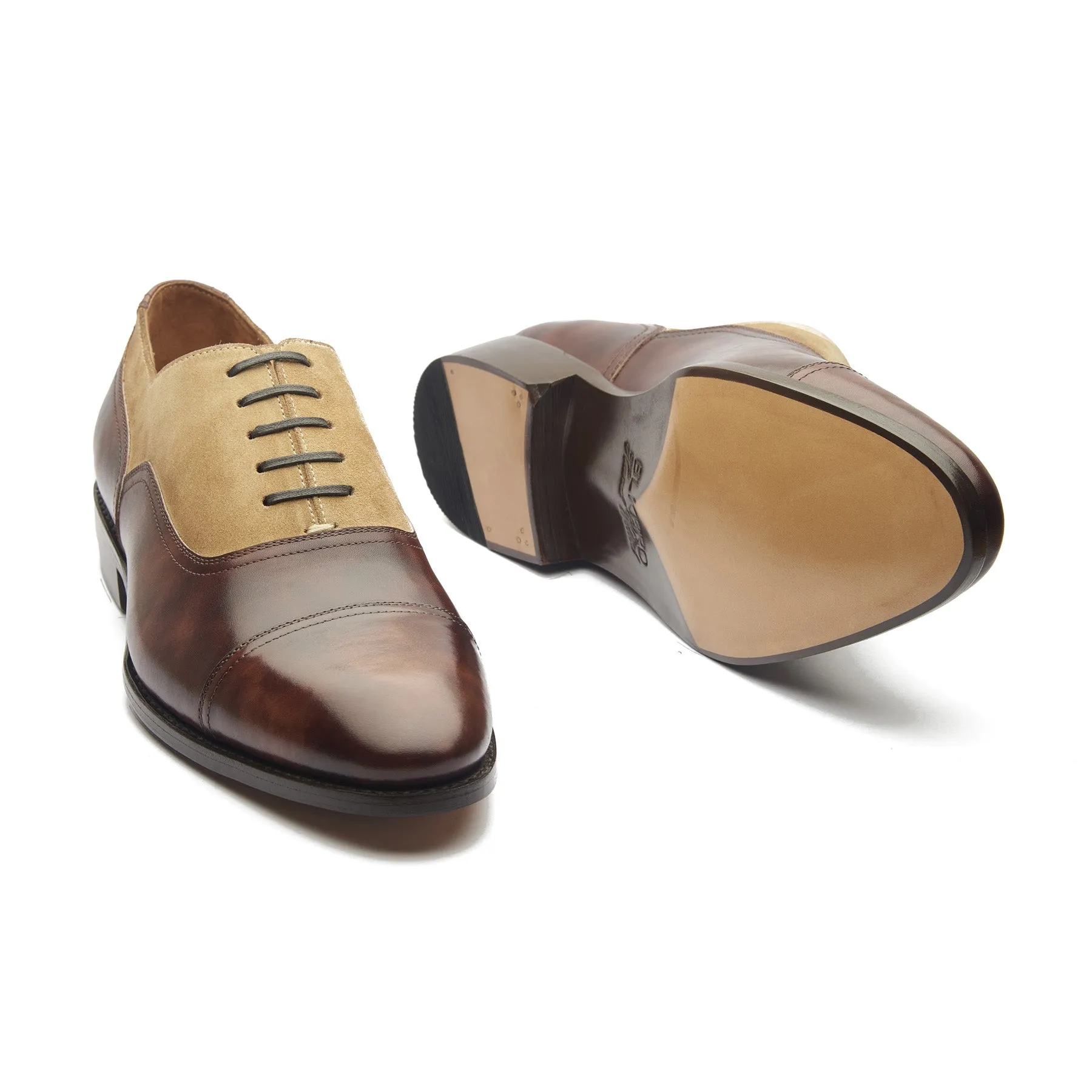 Enzo, Contemporary Balmoral - Brown Museum Calf | Hand Welted Contemporary Classics