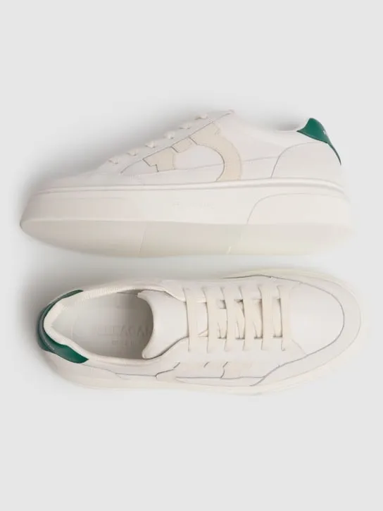 Ferragamo   Cassina leather sneakers 