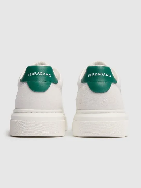 Ferragamo   Cassina leather sneakers 