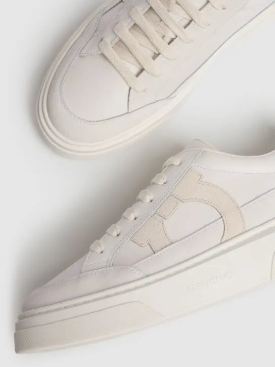 Ferragamo   Cassina leather sneakers 