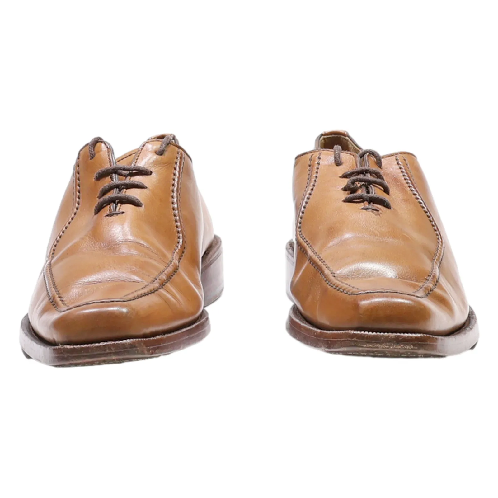 FINSBURY Oxford Shoes Brown Leather Mens UK 6