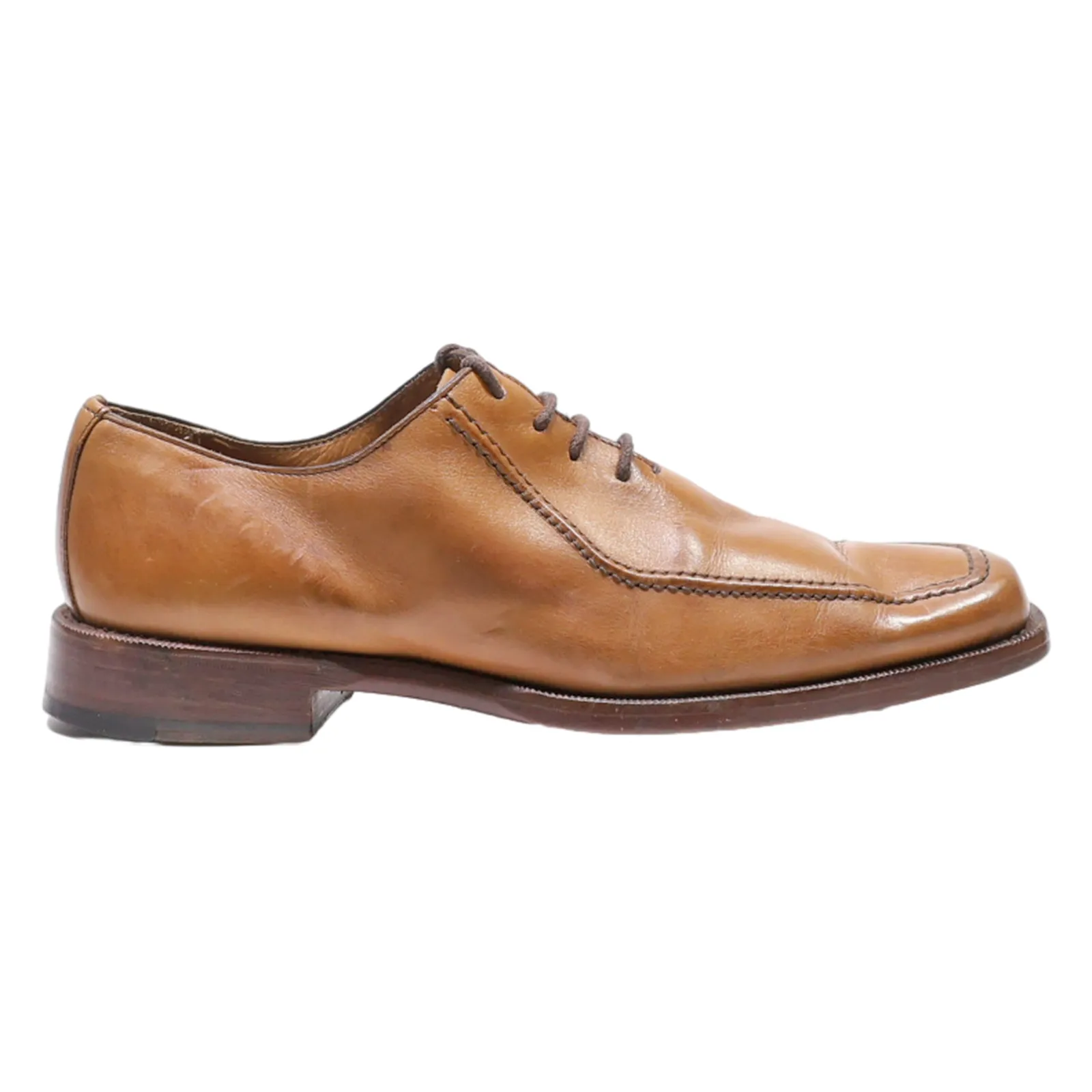 FINSBURY Oxford Shoes Brown Leather Mens UK 6
