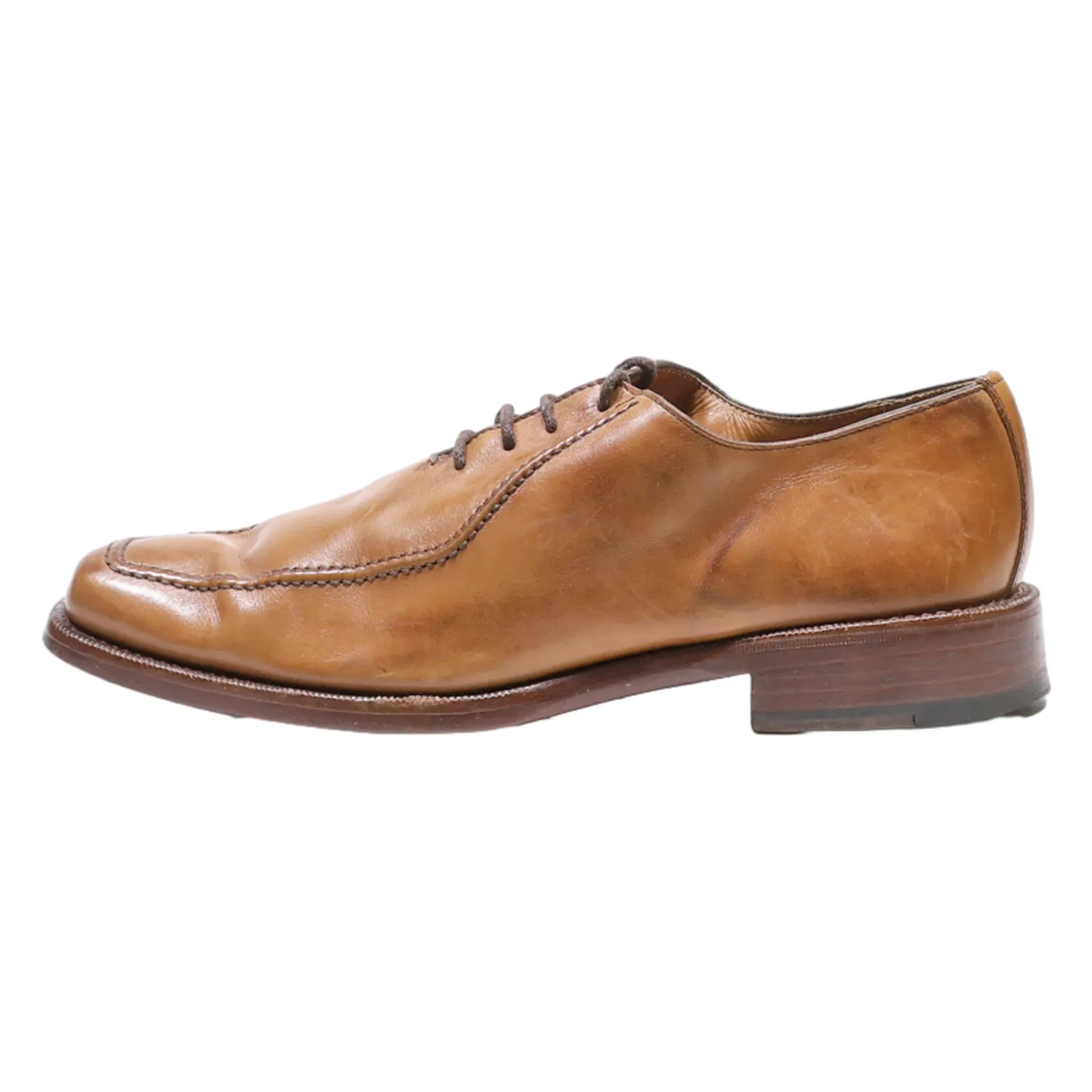 FINSBURY Oxford Shoes Brown Leather Mens UK 6