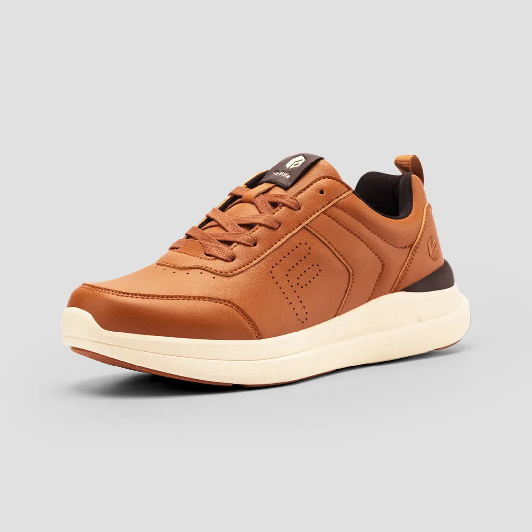 FitVille Men's BriskWalk Deluxe Lace-up Business Casual Sneaker