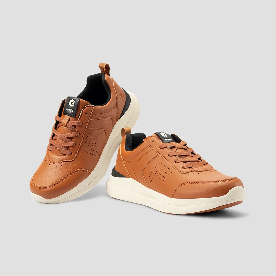 FitVille Men's BriskWalk Deluxe Lace-up Business Casual Sneaker