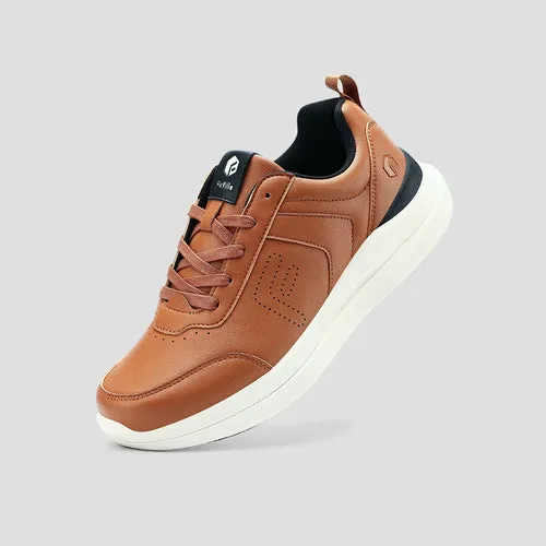 FitVille Men's BriskWalk Deluxe Lace-up Business Casual Sneaker