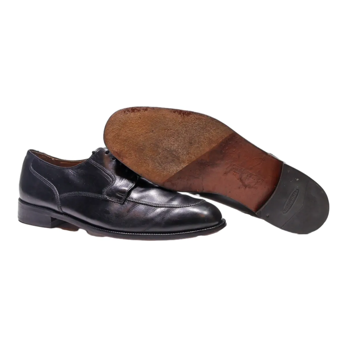 FLORSHEIM Oxford Shoes Black Leather Mens UK 10