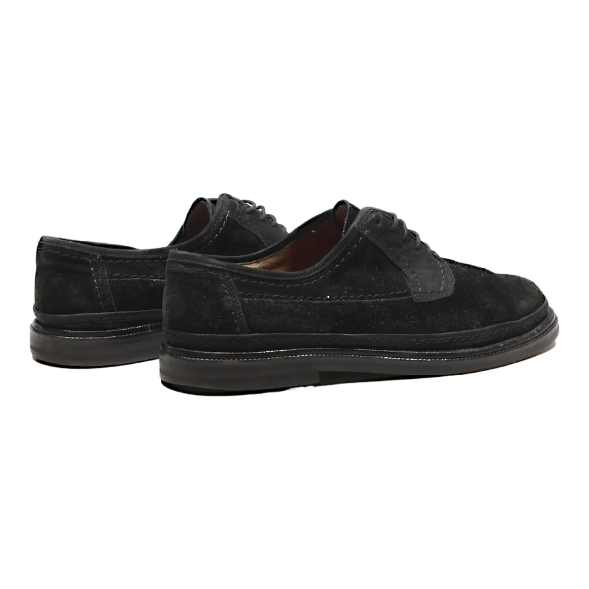 GALIZIO TORRESI Oxford Shoes Black Suede Mens UK 8