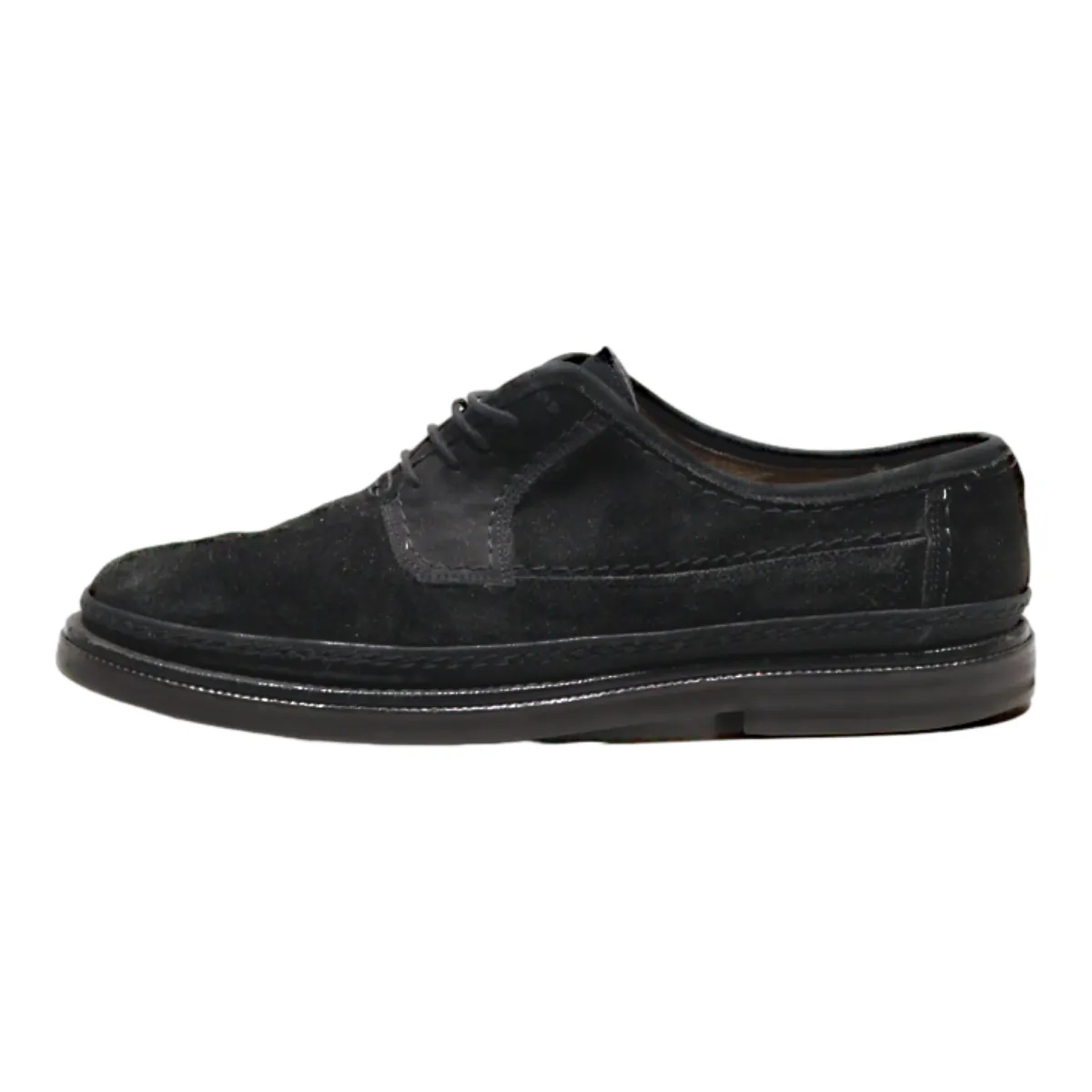GALIZIO TORRESI Oxford Shoes Black Suede Mens UK 8