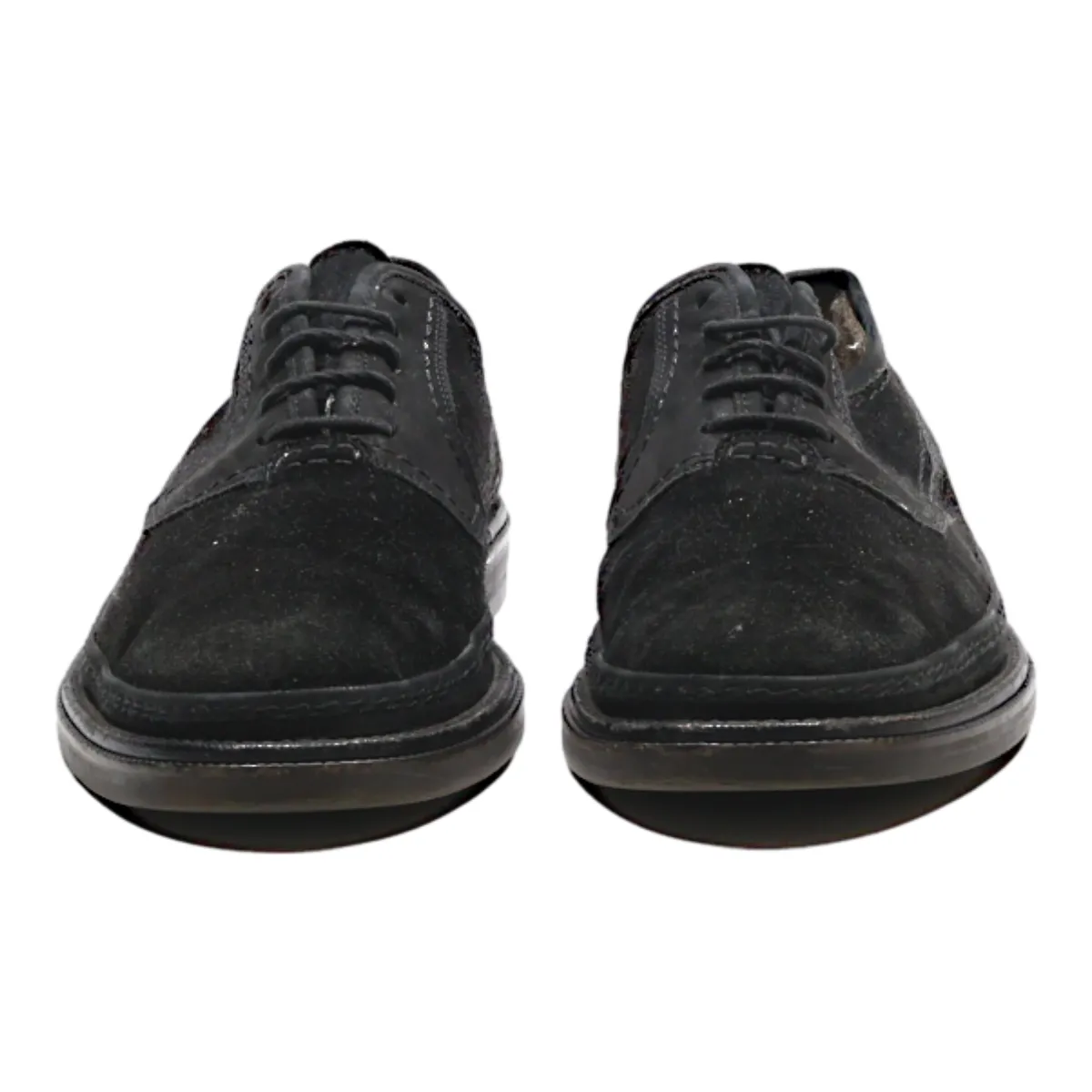 GALIZIO TORRESI Oxford Shoes Black Suede Mens UK 8