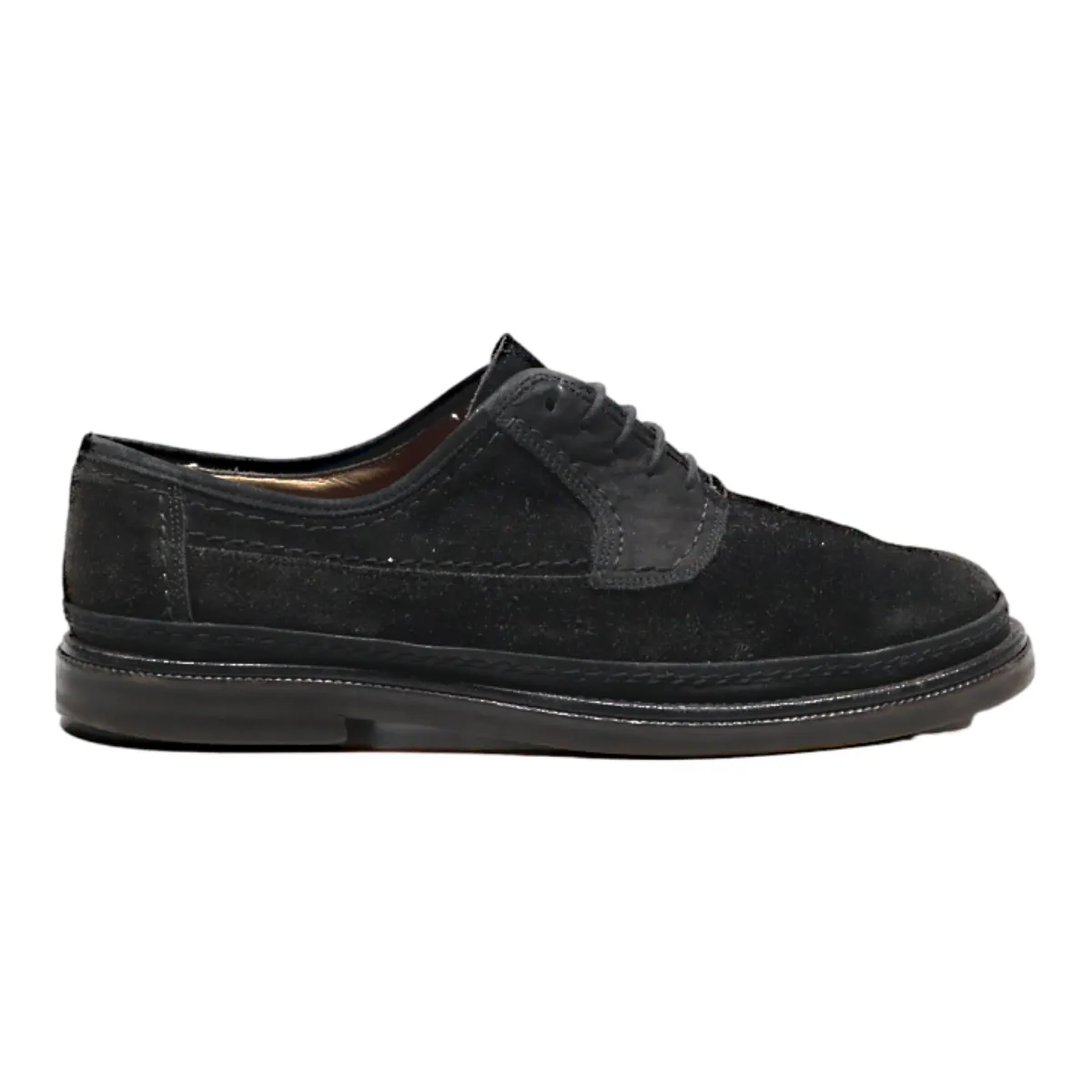 GALIZIO TORRESI Oxford Shoes Black Suede Mens UK 8