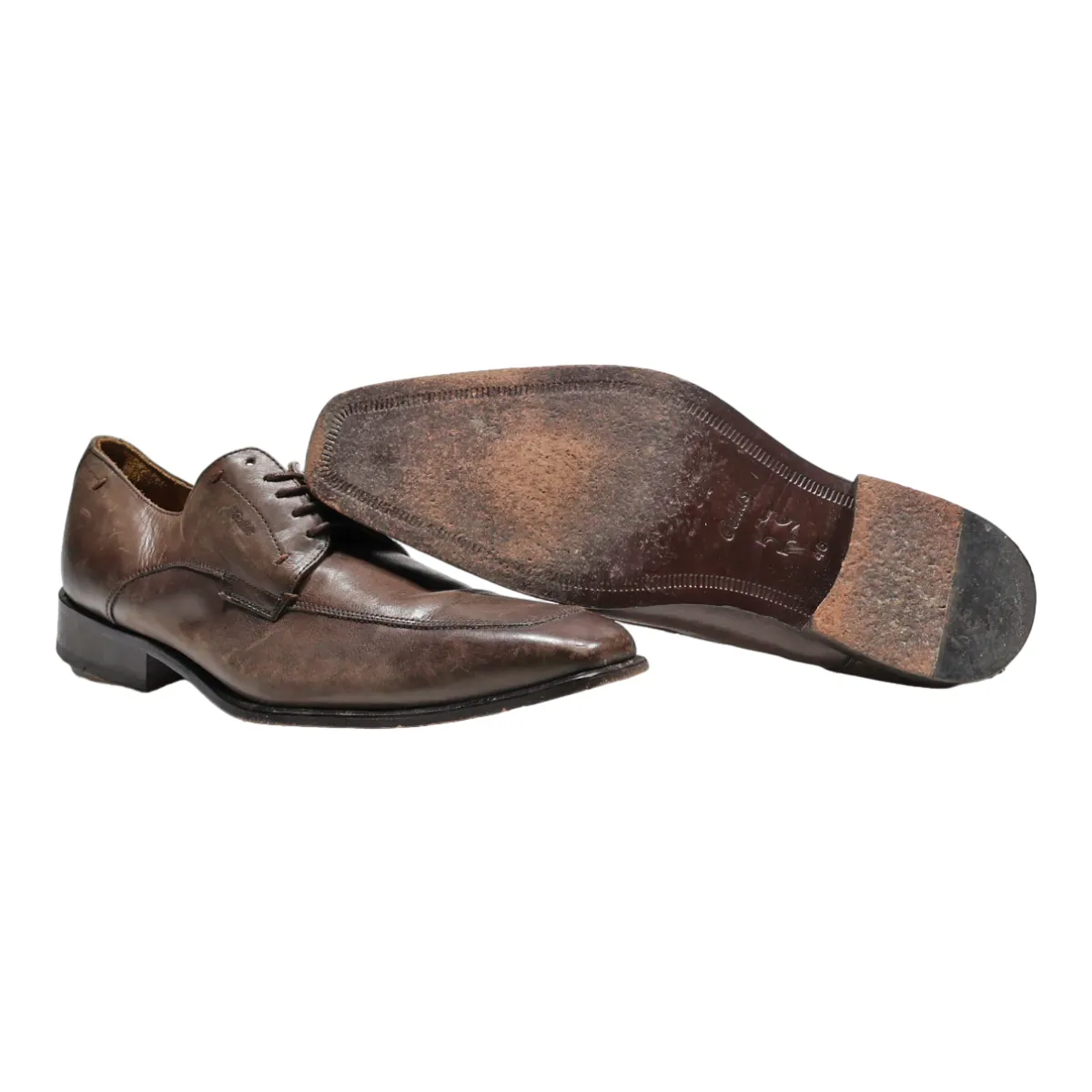 GALLUS Oxford Shoes Brown Leather Mens UK 11