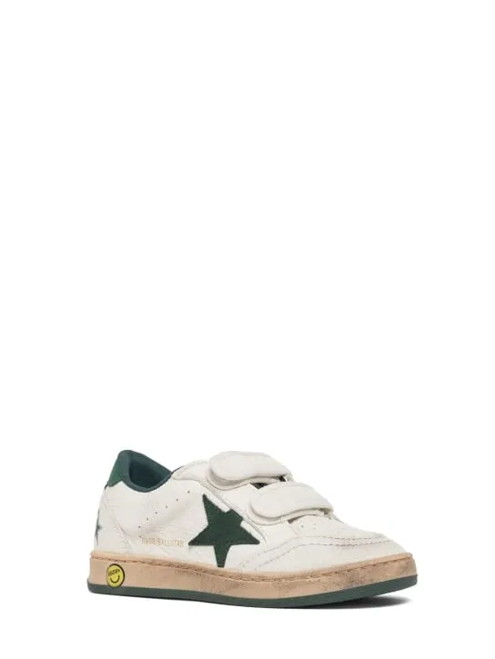 Golden Goose   Ballstar leather strap sneakers 