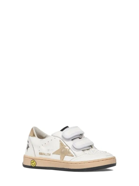 Golden Goose   Ballstar leather strap sneakers 