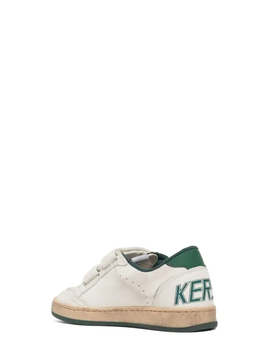 Golden Goose   Ballstar leather strap sneakers 
