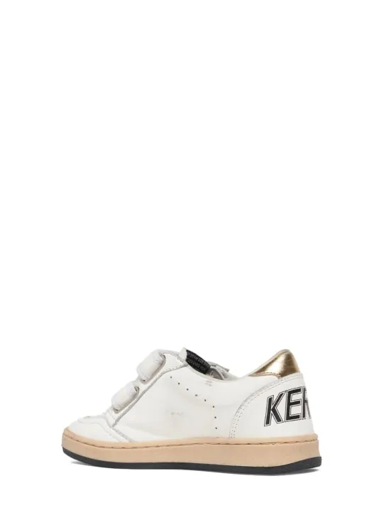 Golden Goose   Ballstar leather strap sneakers 