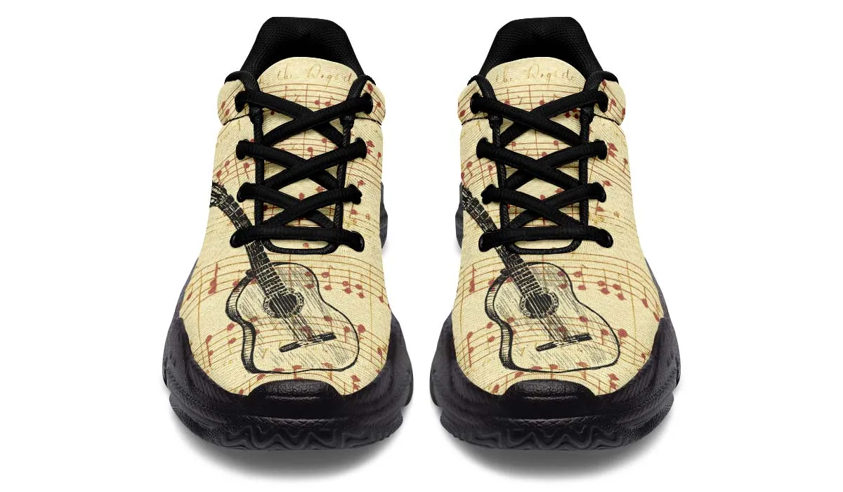 Guitar Sketch Chunky Sneakers