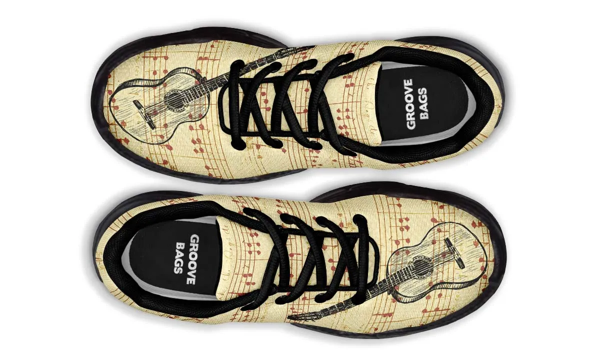 Guitar Sketch Chunky Sneakers