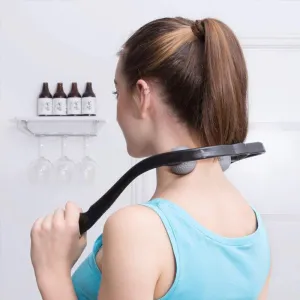Handheld Wheeled Neck and Shoulder Massager – Manual Portable Tool for Pain Relief and Relaxation