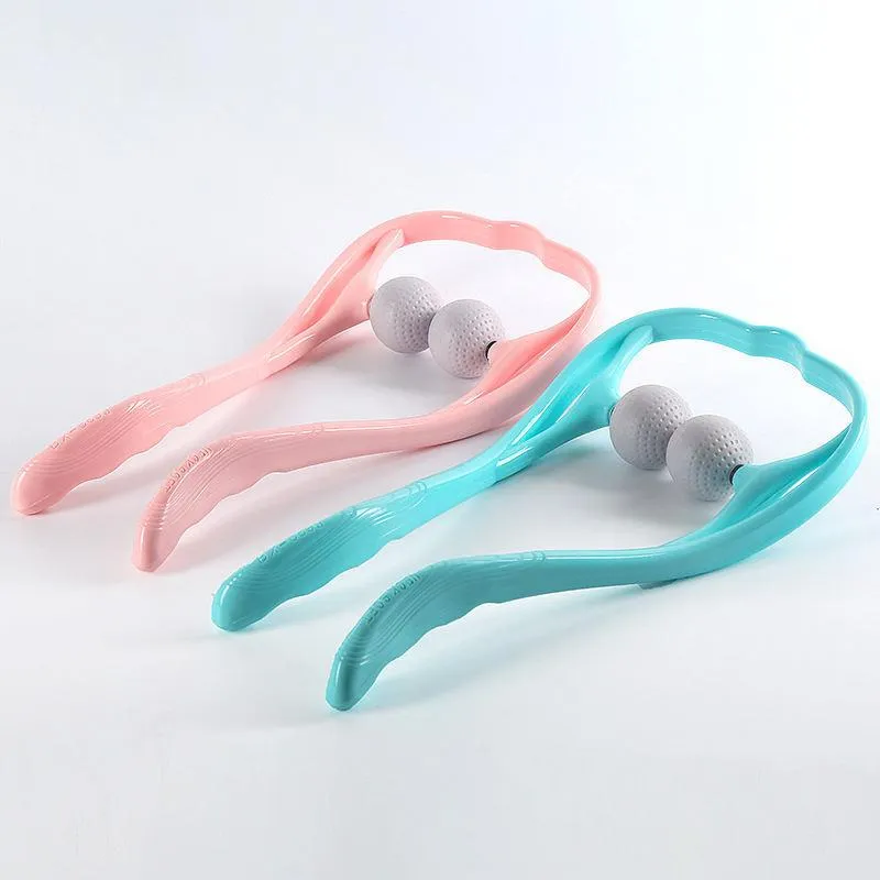 Handheld Wheeled Neck and Shoulder Massager – Manual Portable Tool for Pain Relief and Relaxation