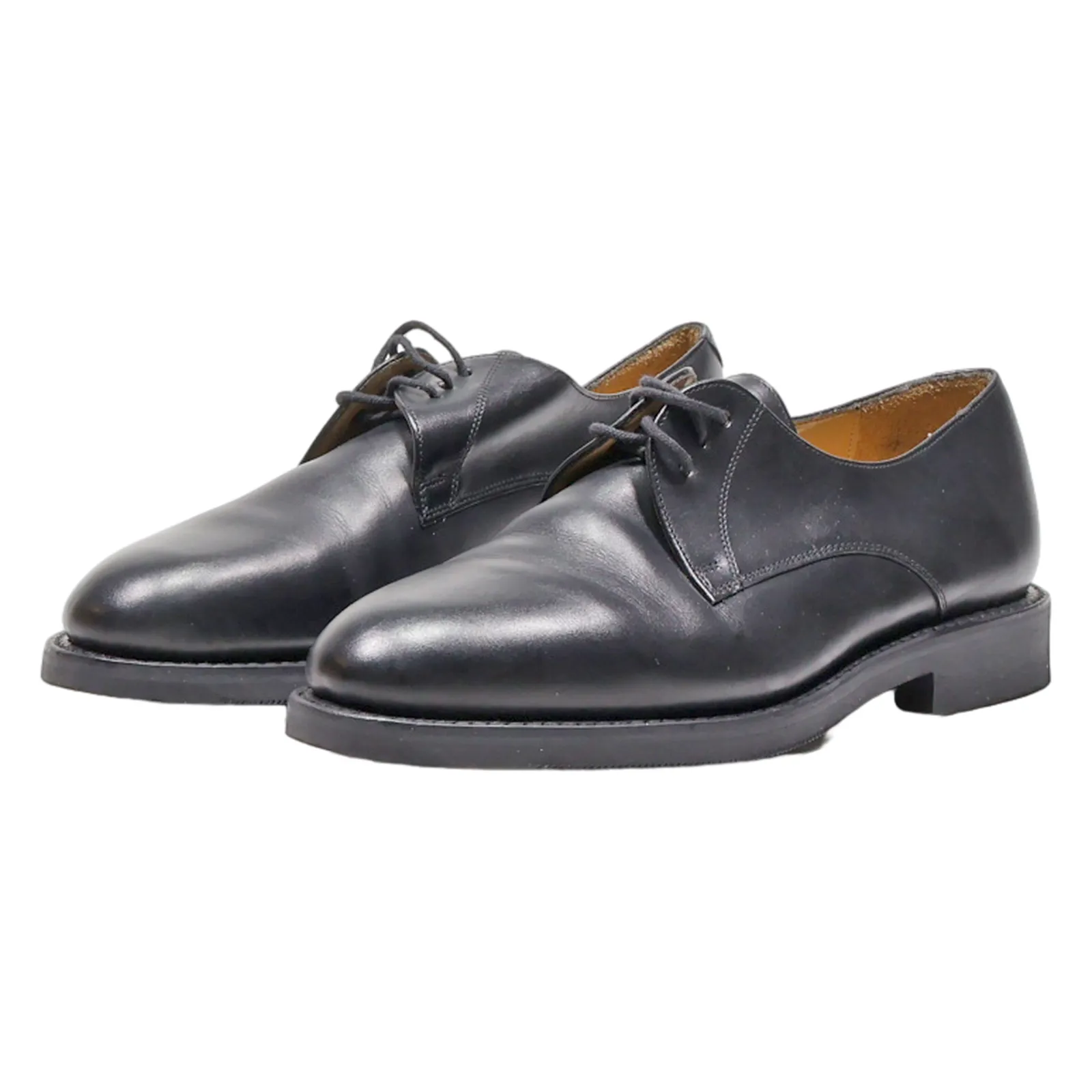 HARDRIGE Oxford Shoes Black Leather Mens UK 8