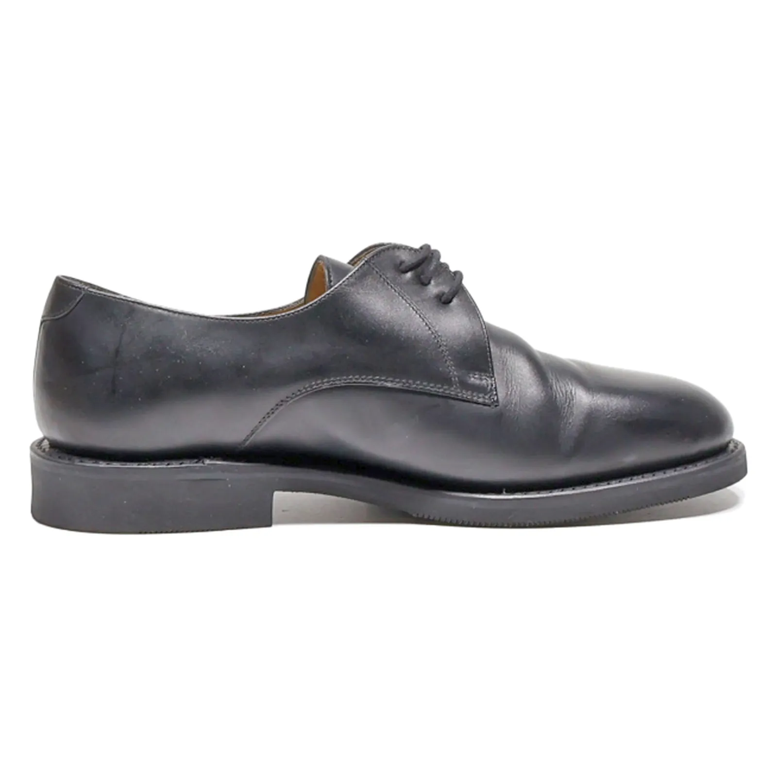 HARDRIGE Oxford Shoes Black Leather Mens UK 8