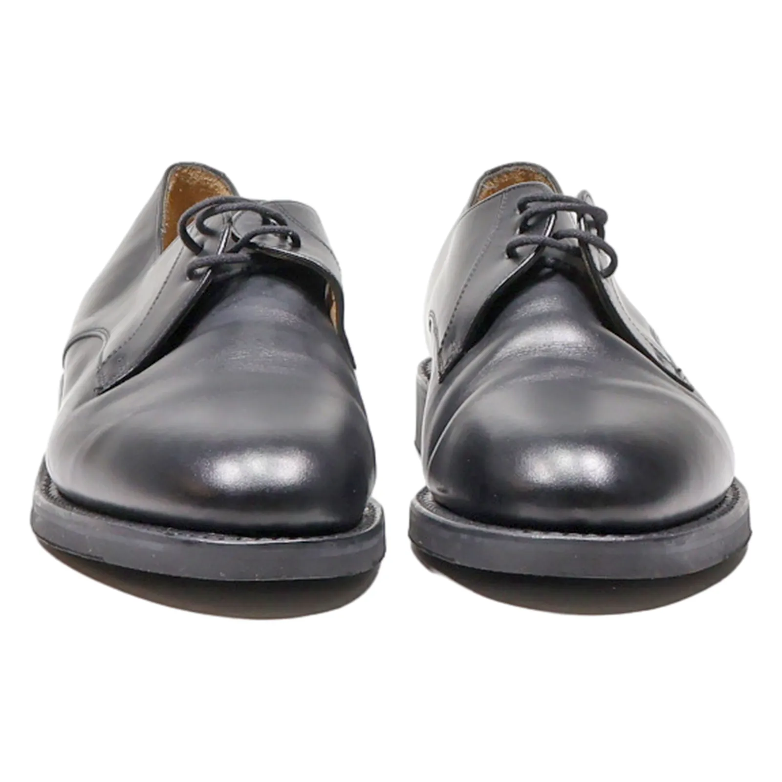 HARDRIGE Oxford Shoes Black Leather Mens UK 8