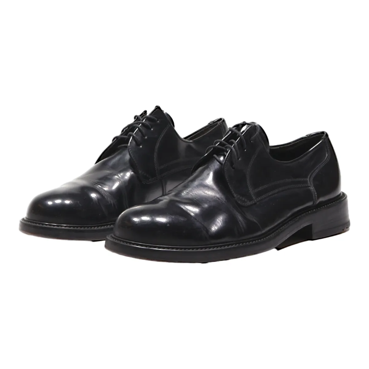 HENRI LLOYD Oxford Shoes Black Leather Mens UK 10.5
