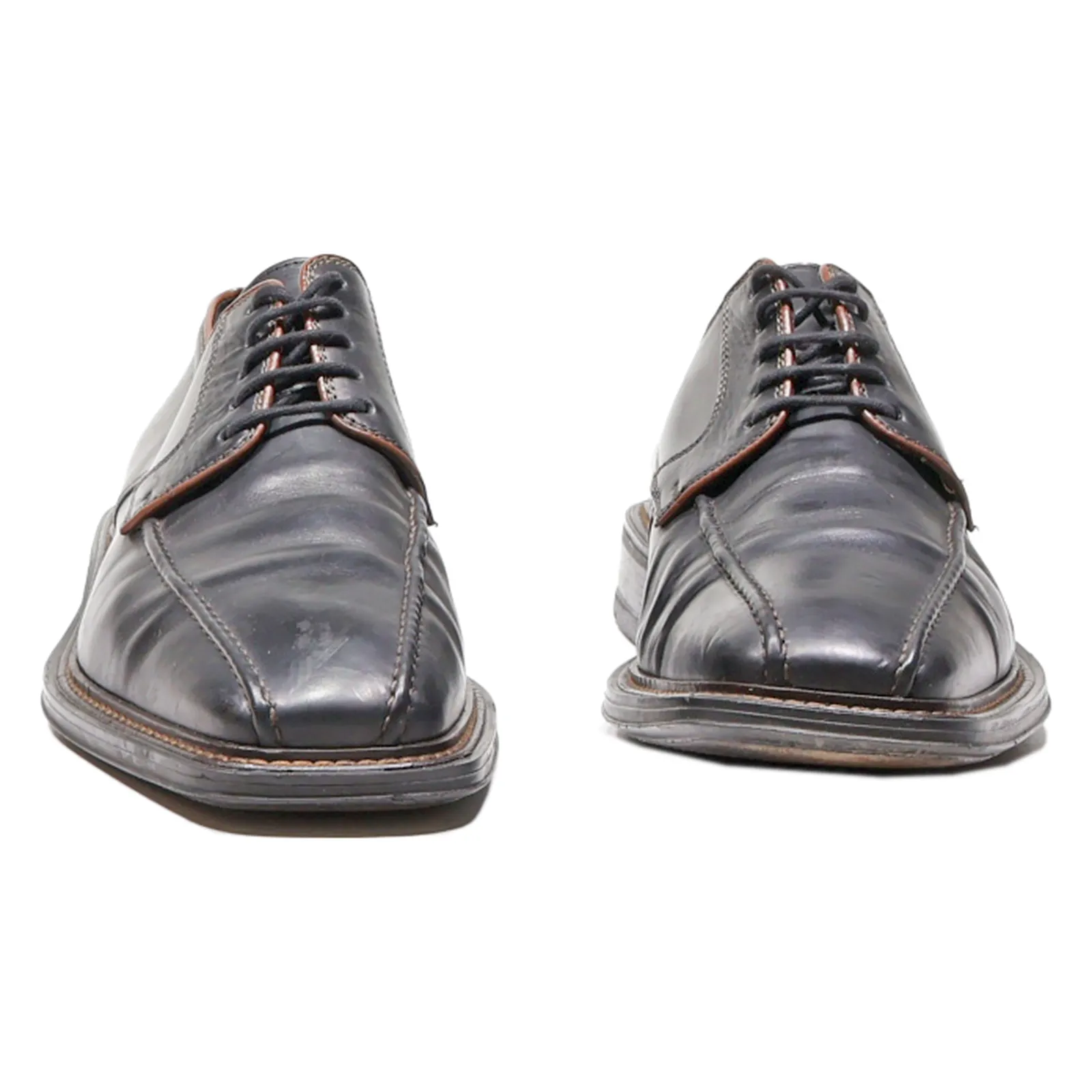 HENRI LLOYD Oxford Shoes Black Leather Mens UK 9
