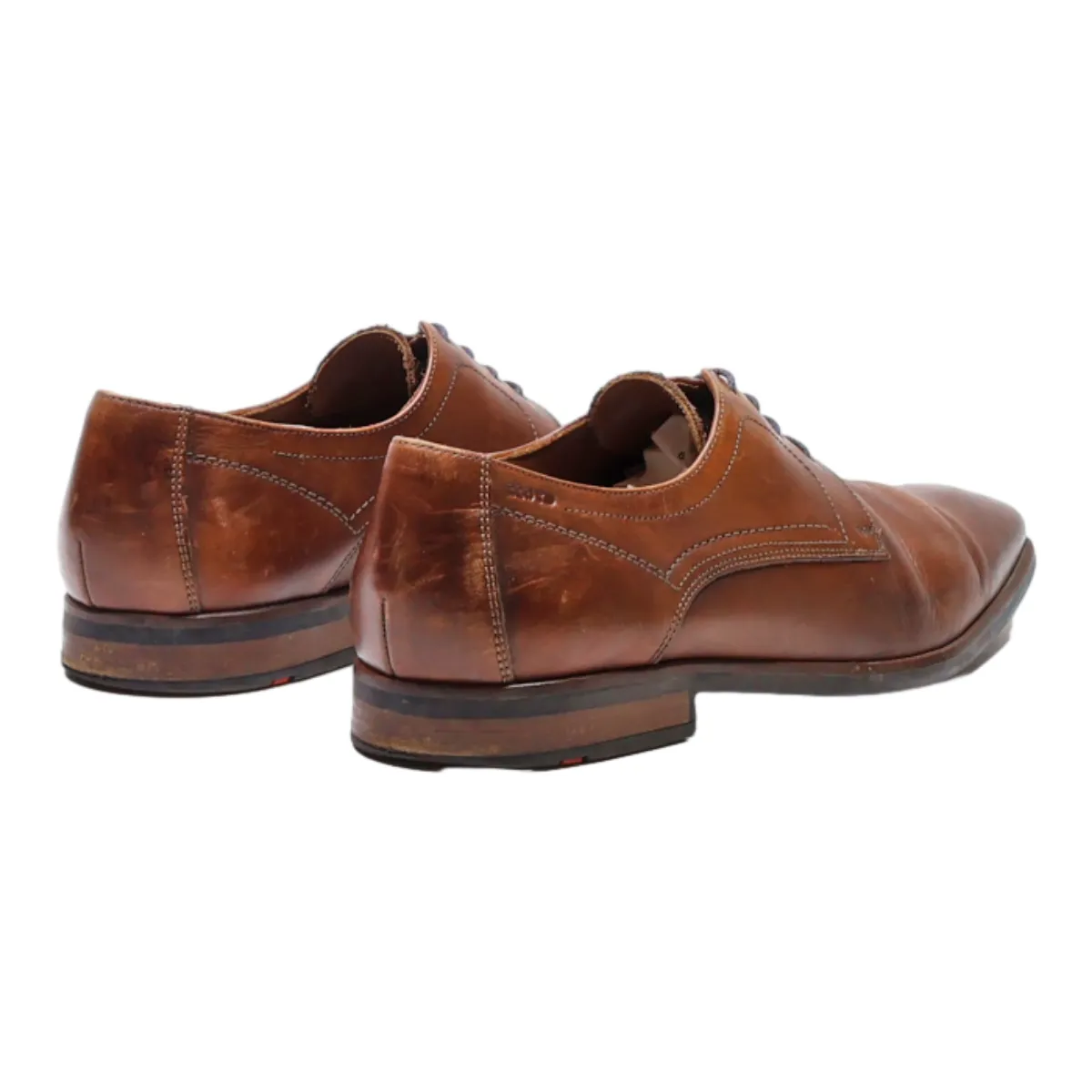 HENRI LLOYD Oxford Shoes Brown Leather Mens UK 8.5