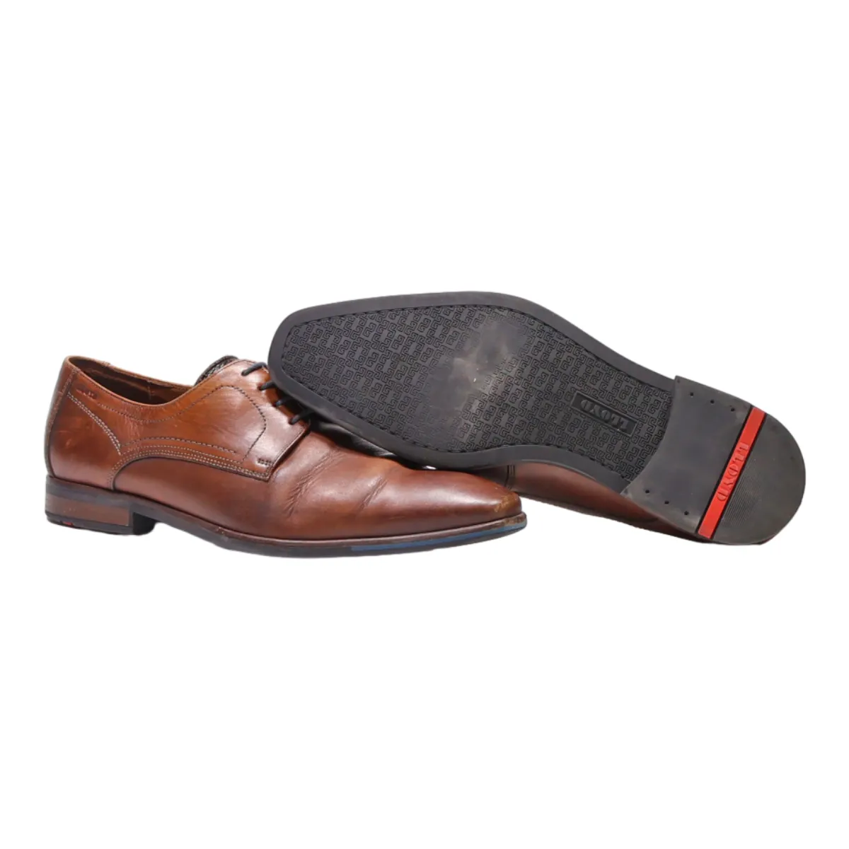HENRI LLOYD Oxford Shoes Brown Leather Mens UK 8.5
