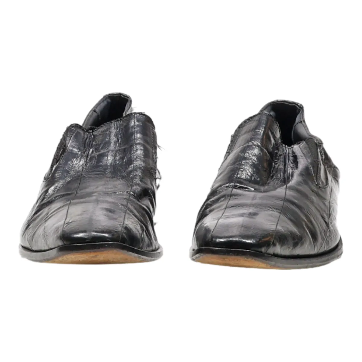 HENRI LOGAN Oxford Shoes Black Leather Mens UK 7.5