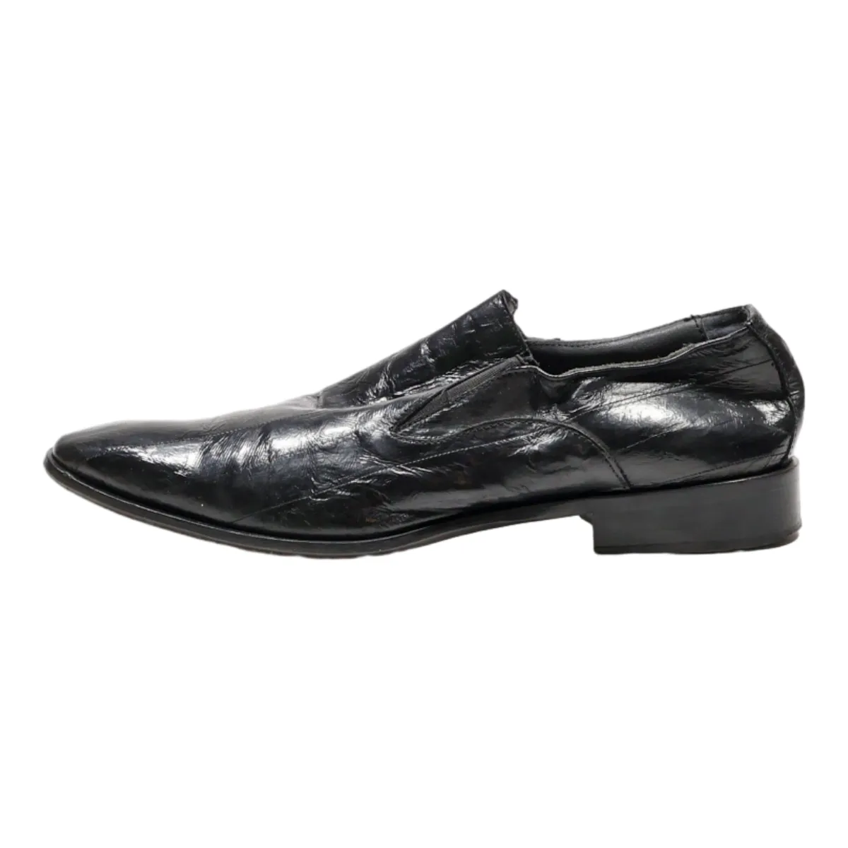 HENRI LOGAN Oxford Shoes Black Leather Mens UK 7.5