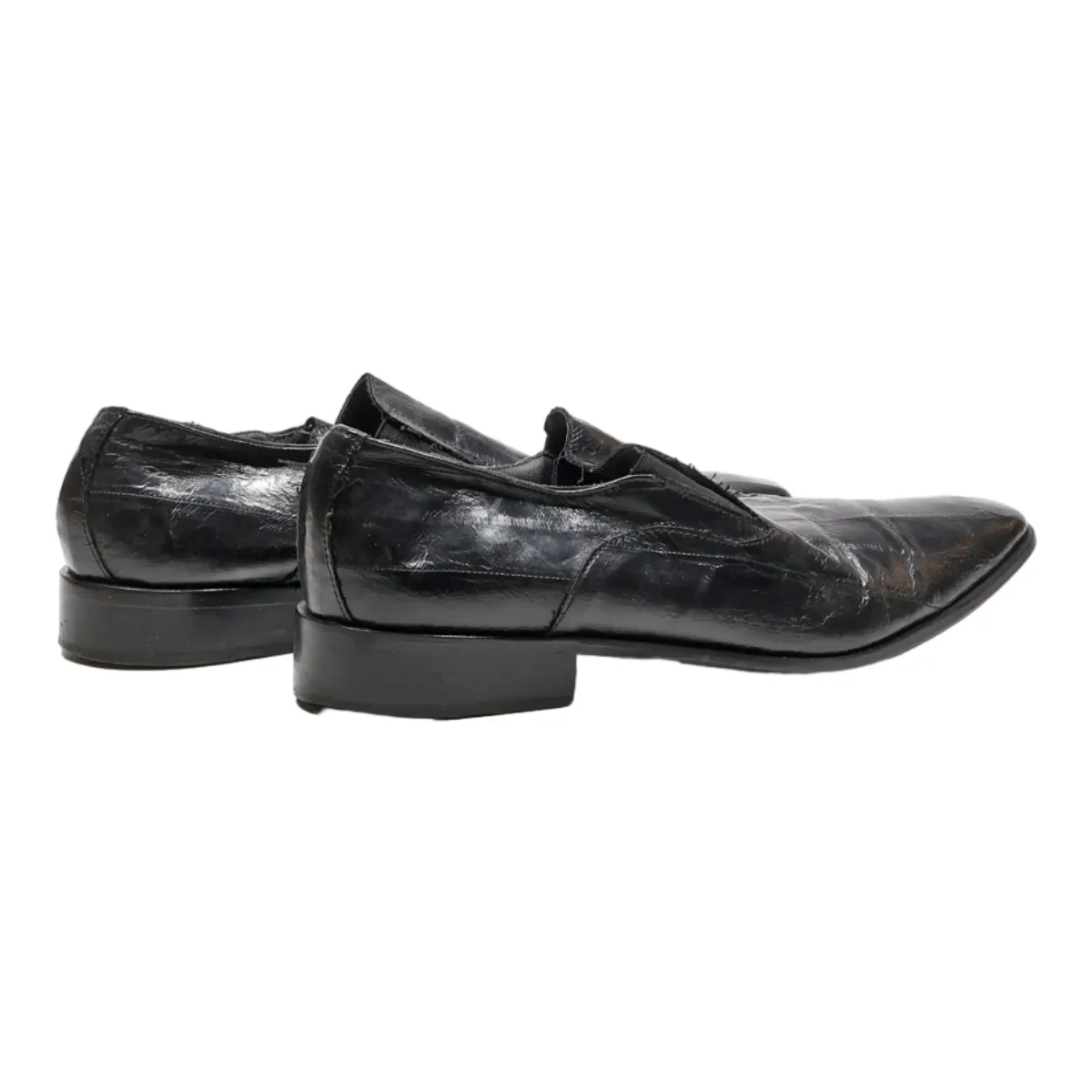 HENRI LOGAN Oxford Shoes Black Leather Mens UK 7.5