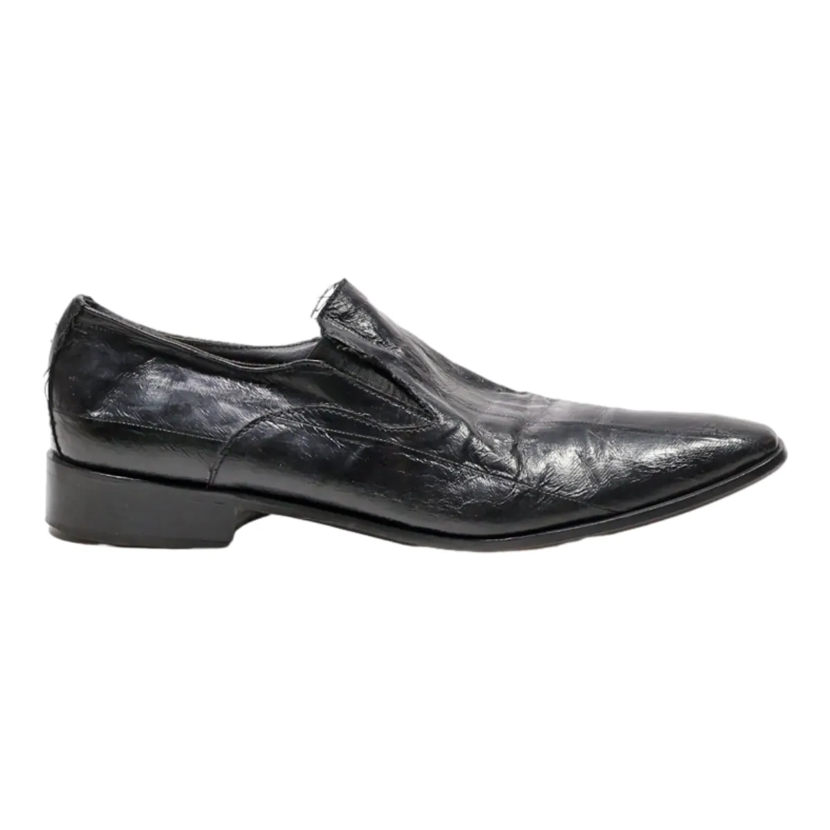 HENRI LOGAN Oxford Shoes Black Leather Mens UK 7.5
