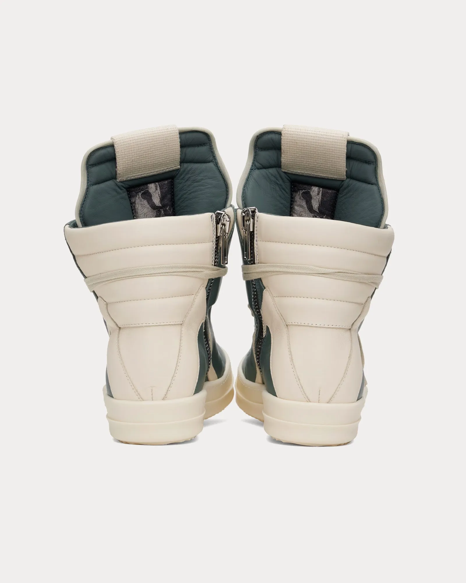 Hollywood Geobasket Leather Mouthwash / Milk / Milk High Top Sneakers