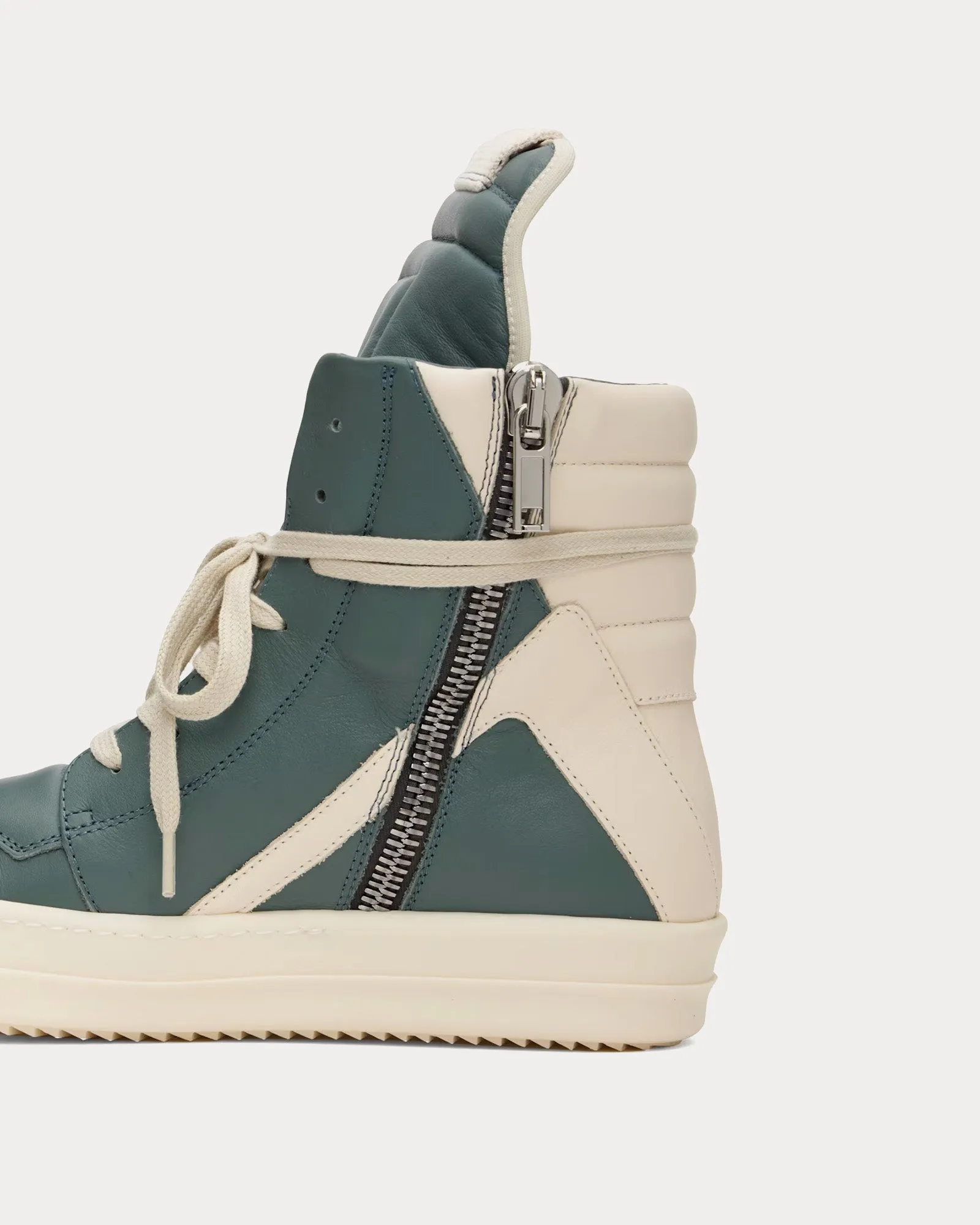 Hollywood Geobasket Leather Mouthwash / Milk / Milk High Top Sneakers