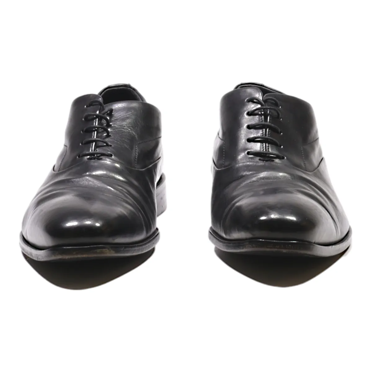 HUGO BOSS Oxford Shoes Black Leather Mens UK 6