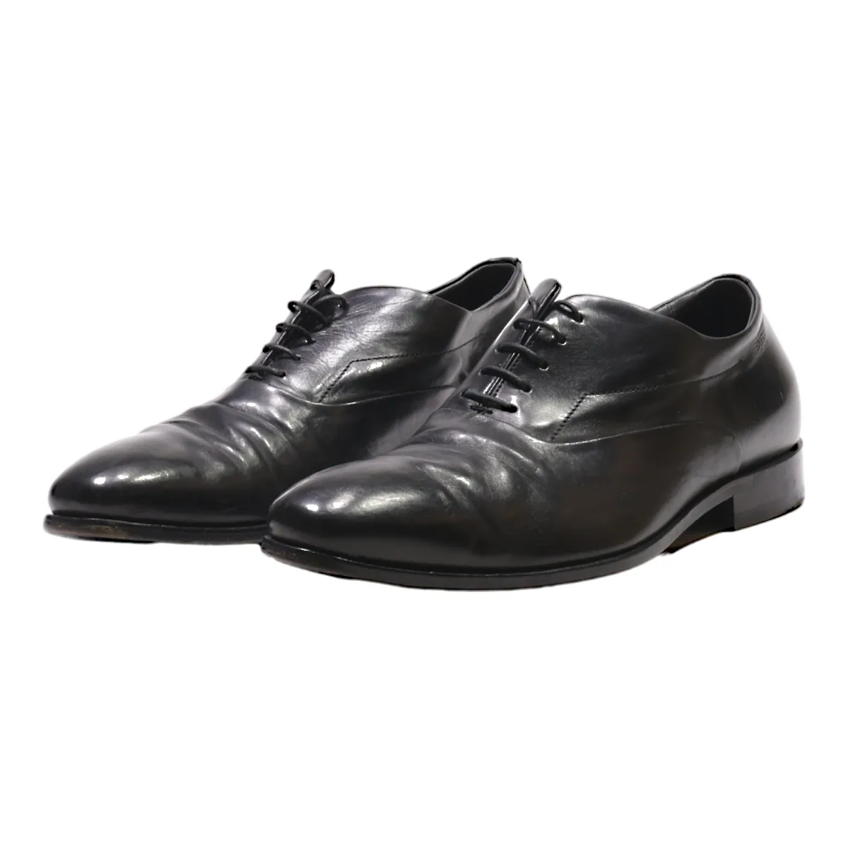 HUGO BOSS Oxford Shoes Black Leather Mens UK 6