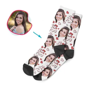 I Love You Personalized Socks