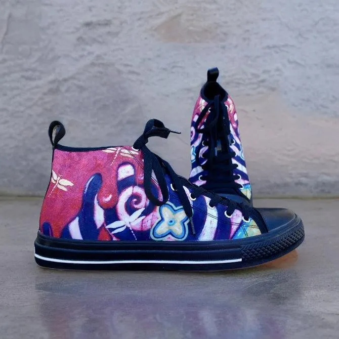 Inferno High Top Black Shoes