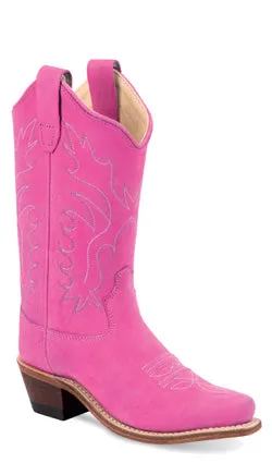 Jama Girls Pink Cowgirl Snip Toe Boots Style CF8226