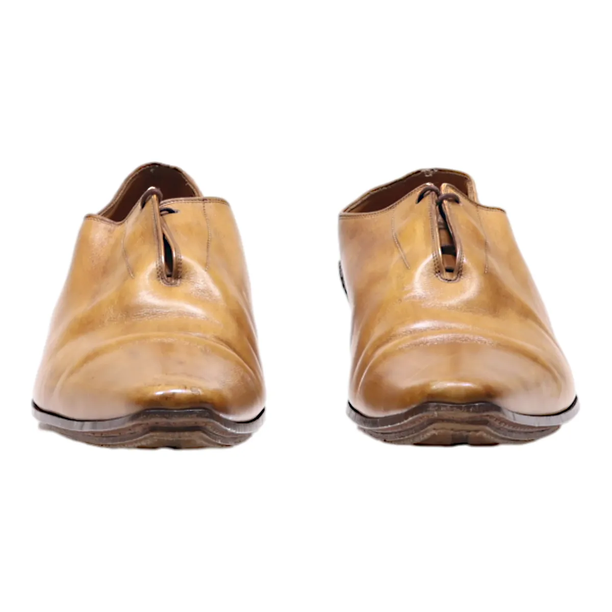 JC Oxford Shoes Brown Leather Mens UK 8