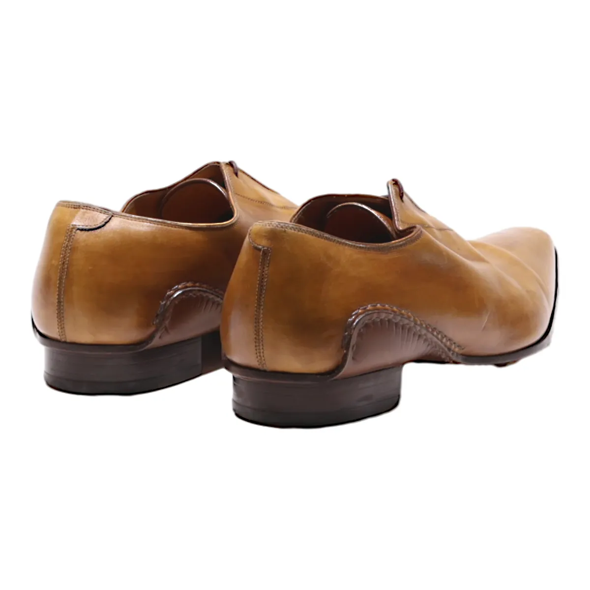 JC Oxford Shoes Brown Leather Mens UK 8