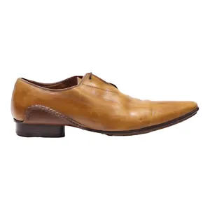 JC Oxford Shoes Brown Leather Mens UK 8